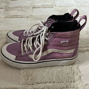 Purple Hightop “Boots” Sneakers, Vans